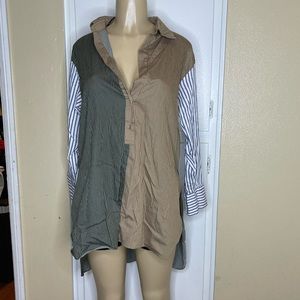 Zara Oversized patchwork shirt.
Size L